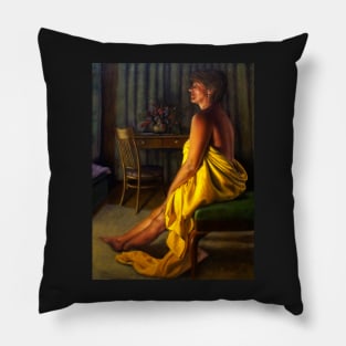 Fireside Figure Pillow