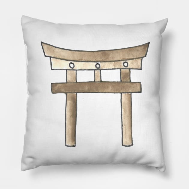 Tokyo Icons: Torii Gate Pillow by buhloop.icons