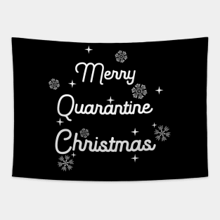 merry quarantine christmas Tapestry