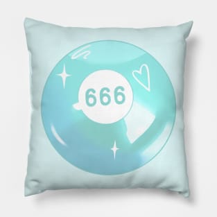 666 Angel Number Pool Ball Pillow