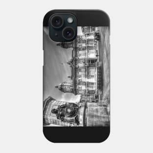 Hull Maritime Museum, Queen Victoria Square, Black And White Phone Case