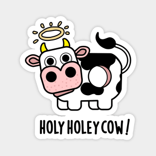 Holy Holey Cow Cute Animal Pun Magnet
