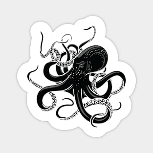 octopus illustration Magnet