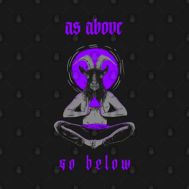 Esoteric design "as above so below" by World upside down