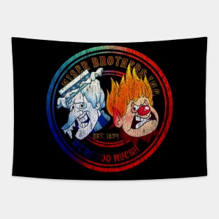 Miser Brothers \\ Christmas Heating and Cooling Retro Tapestry