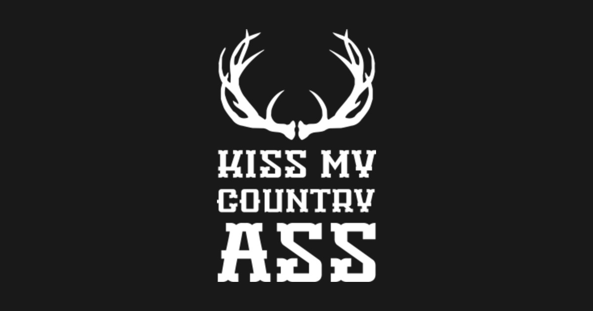 Kiss My Country Ass Camo Window Decal