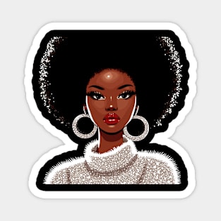 Afro Black Beauty Magnet