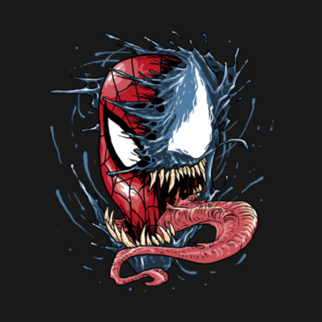 Venom VS spiderman - Venom Spiderman - T-Shirt | TeePublic