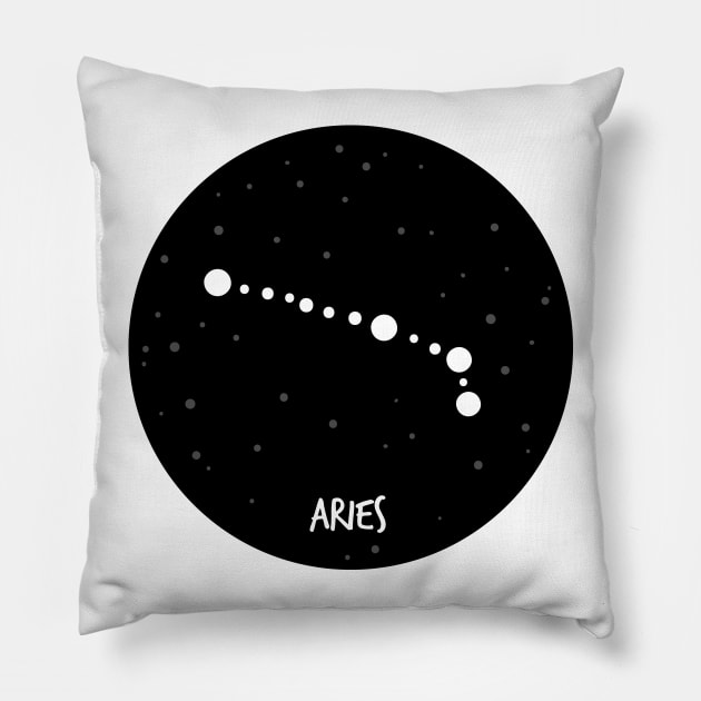 Aries Constellation Pillow by krimons