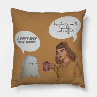 ghost and a girl Pillow