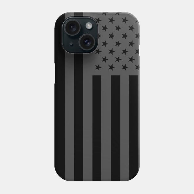 American Flag - USA Black Phone Case by Historia