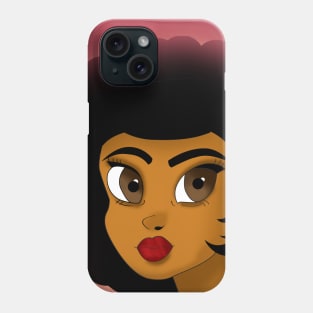 Cute girl digital artwork Phone Case