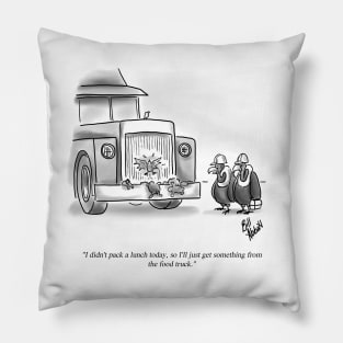 Funny Percenters Vulture Cartoon Humor Pillow