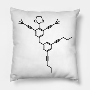 Dancing Molecule carbon Benzene. Physics Maths. 2-(2,5-Bis(3,3-dimethylbut-1-yn-1-yl)-4-{[3,5-di(pent-1-yn-1-yl)phenyl]ethynyl}phenyl)-1,3-dioxolane Pillow