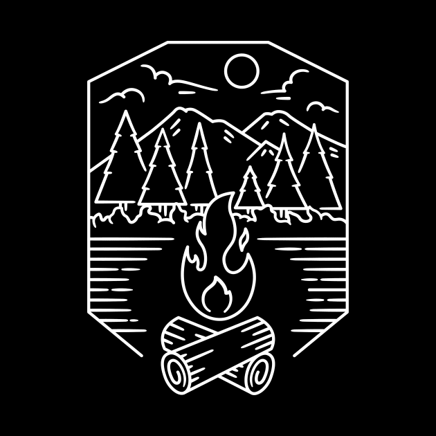 campfire emblem by teeszone_design