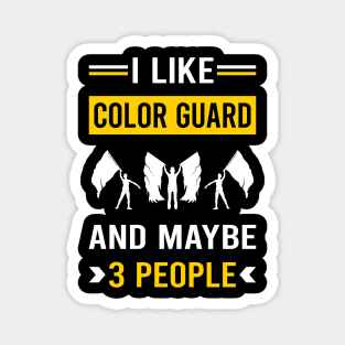 3 People Color Guard Colorguard Magnet