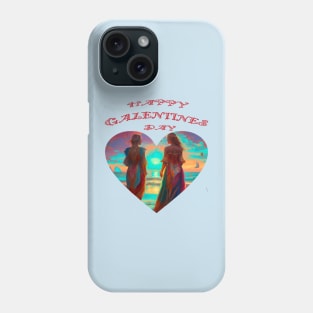 Galentines girls on the beach Phone Case