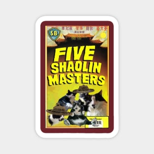 Five Shaolin Masters Magnet