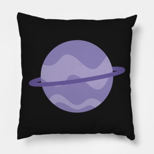 Purple stripey planet Pillow