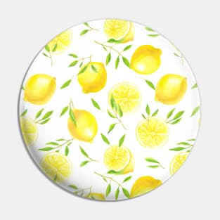 Lemons and leaves Pin