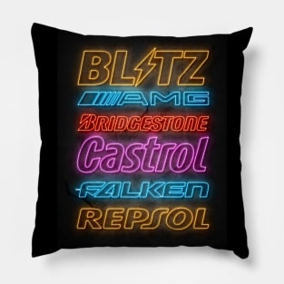 Neon Car Sponsors Pillow