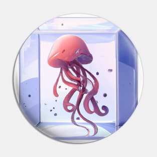 Cute Jellyfish Drawing Pin