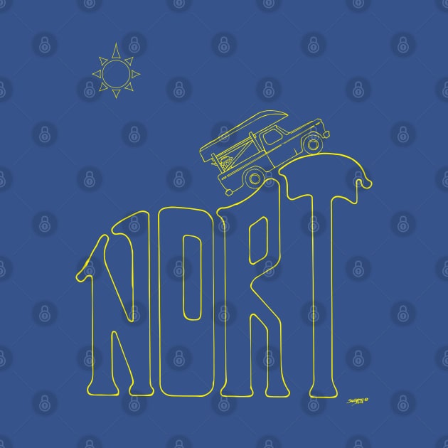 Nort Yellow Line Art by O_Canada 