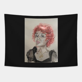 Kooky portrait Tapestry