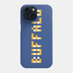 Pixel Hockey City Buffalo 2017 (Best on a Blue Background) Phone Case