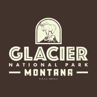 Glacier National Park - Tan T-Shirt