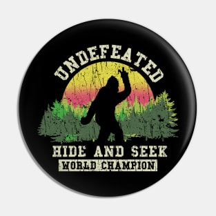 BIGFOOT HIDE AND SEEK 80S -  RETRO STYLE Pin