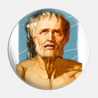 Greek Philosopher Seneca illustration Pin