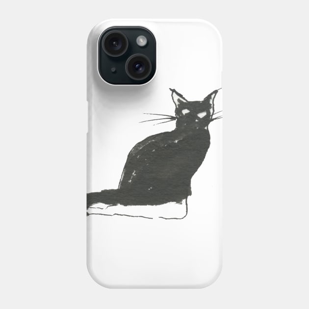 Cat Doodle Phone Case by Bollocks