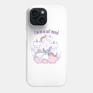 Four Funny Cats Who Are Not In The Mood Phone Case