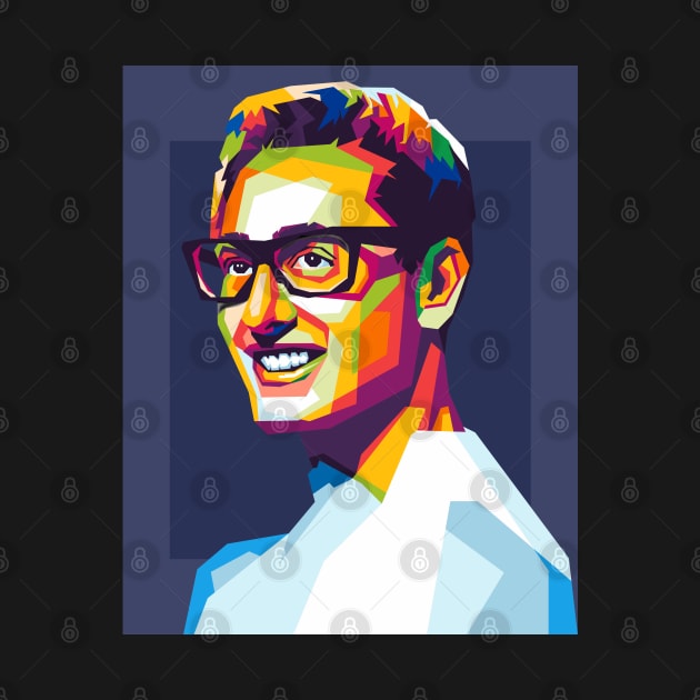 buddy holly by cool pop art house