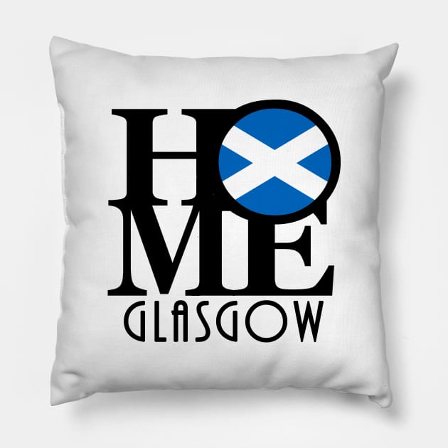 HOME Glasgow Scotland Pillow by UnitedKingdom