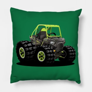 cartoon quadrocycle Pillow