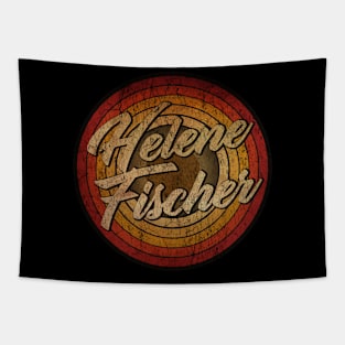 arjunthemaniac, circle retro faded Helene Fischer Tapestry