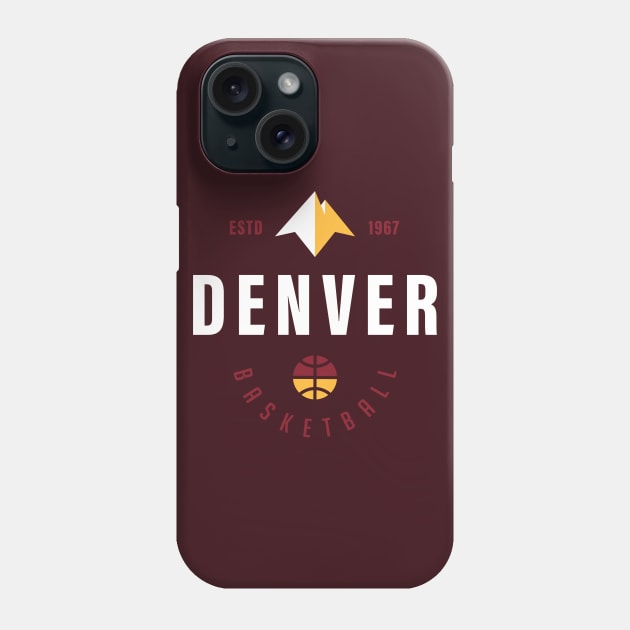 Denver Nuggets Basketball Fan Playoffs Gift Phone Case by BooTeeQue