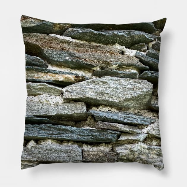 Old Stone Wall Pillow by BurunduXX-Factory