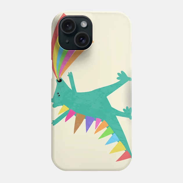 Rainbow dinosaur Phone Case by WordFandom