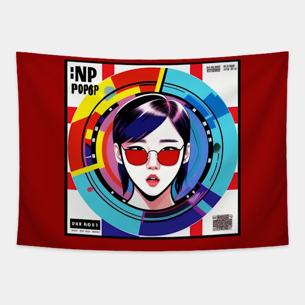 K Pop Album Cover Music Gift Tapestry by musicgeniusart