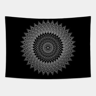 Pointed mandala (invert) Tapestry