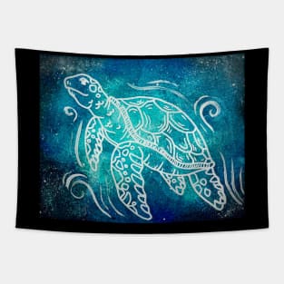 Cosmic Sea Turtle Tapestry