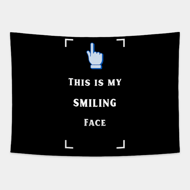 My smiling face Tapestry by JiggyChimp