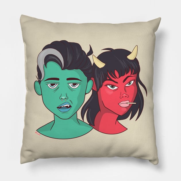 Toxic 4 One Another Pillow by Throwin9afit