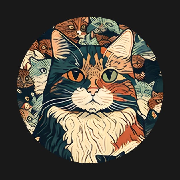 Splash Art Cat - Gifts for Cat lovers - Cute Cats by Danielle Shipp