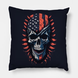 American Skull Pillow