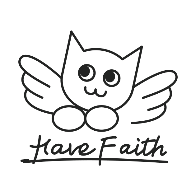 Angel Cat Have Faith by Attapet Original