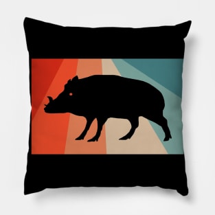 Vintage Boar Retro Design Gift Fan Pillow